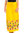 Jupe longue jaune convertible à broderie motif fleurs russes